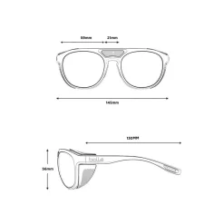 Adventurer Sunglasses - Phantom Black Gun Photochromic Lens Sunglasses