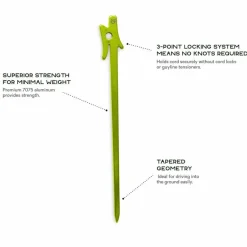 Best Airpin Ultralight Stakes - 4 Pack Tent Accessories