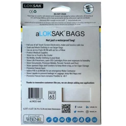 a 6 x 6 - Water/Air Tight bags - 2 pack Packing Solutions|Waterproof Pouches