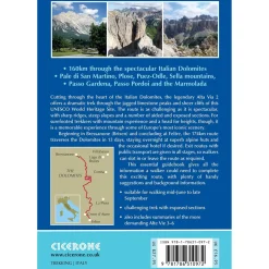 Hot Alta Via 2 - Trekking in the Dolomites Maps, Guides & Compasses