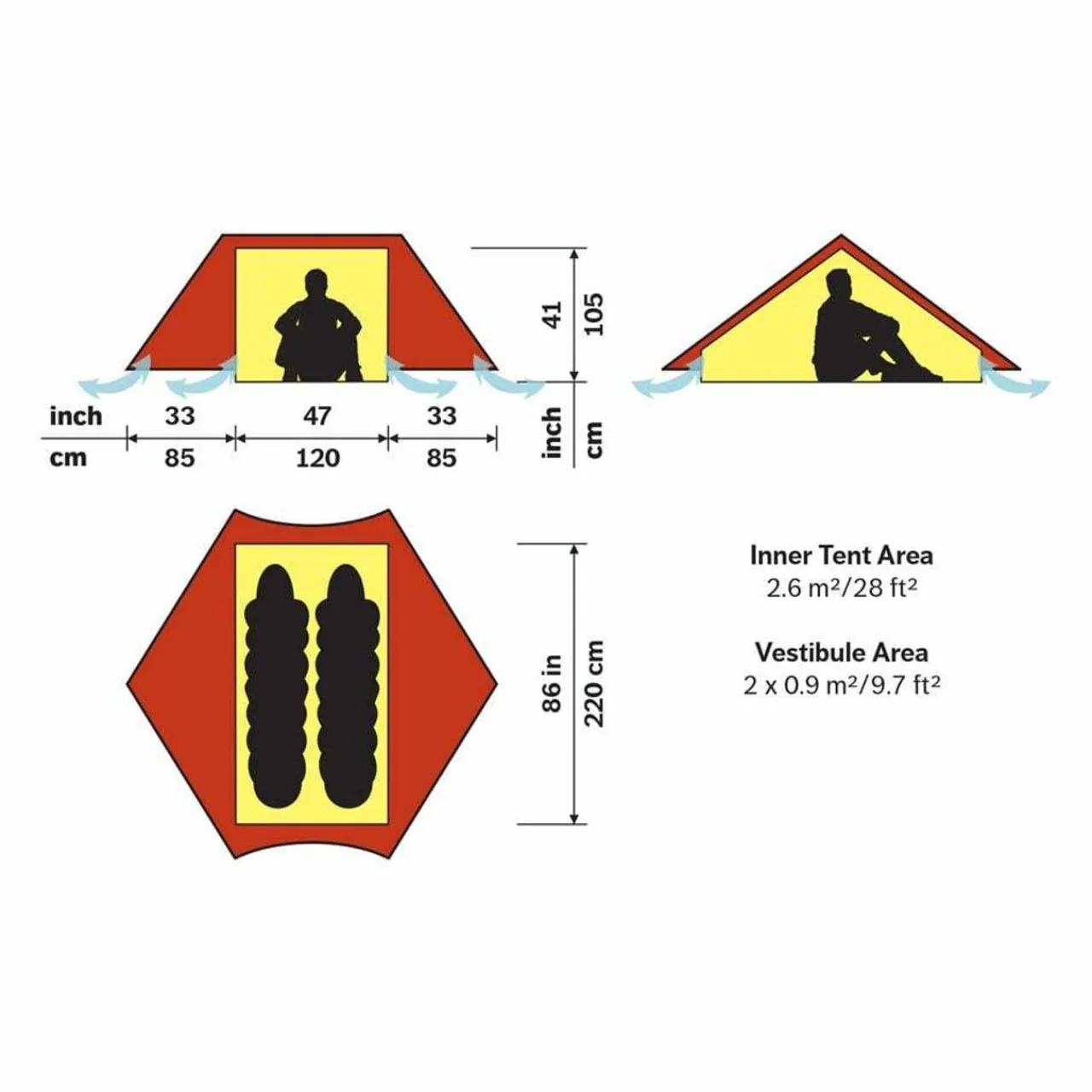 Hot Anaris Tent Two Person Tents