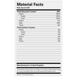 Discount Ascent 500 Down Sleeping Bag Down Sleeping Bags