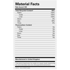 Discount Ascent 300 Down Sleeping Bag Down Sleeping Bags