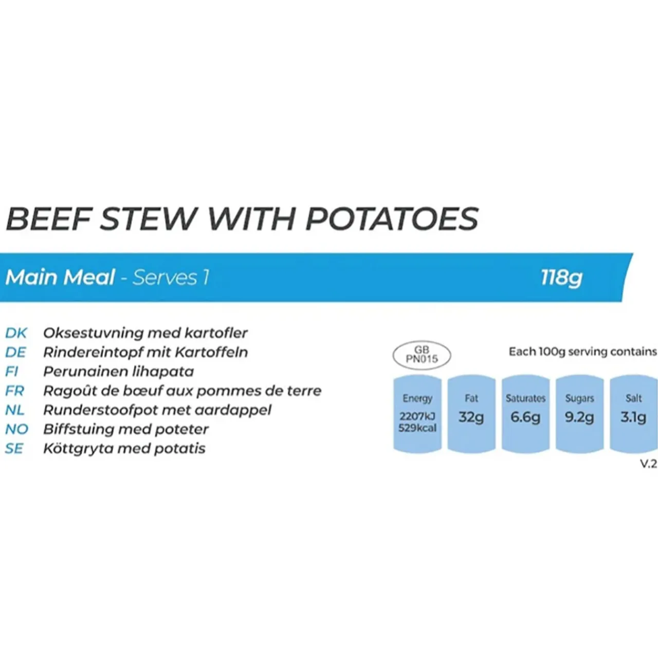 Sale Beef and Potato Stew Main Meals