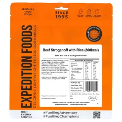 Clearance Beef Stroganoff with Rice (High Energy Serving) Main Meals