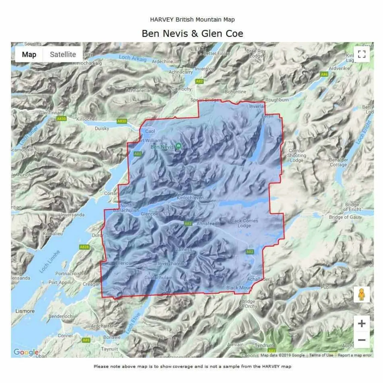 Clearance British Mountain Map - Ben Nevis & Glen Coe Maps, Guides & Compasses