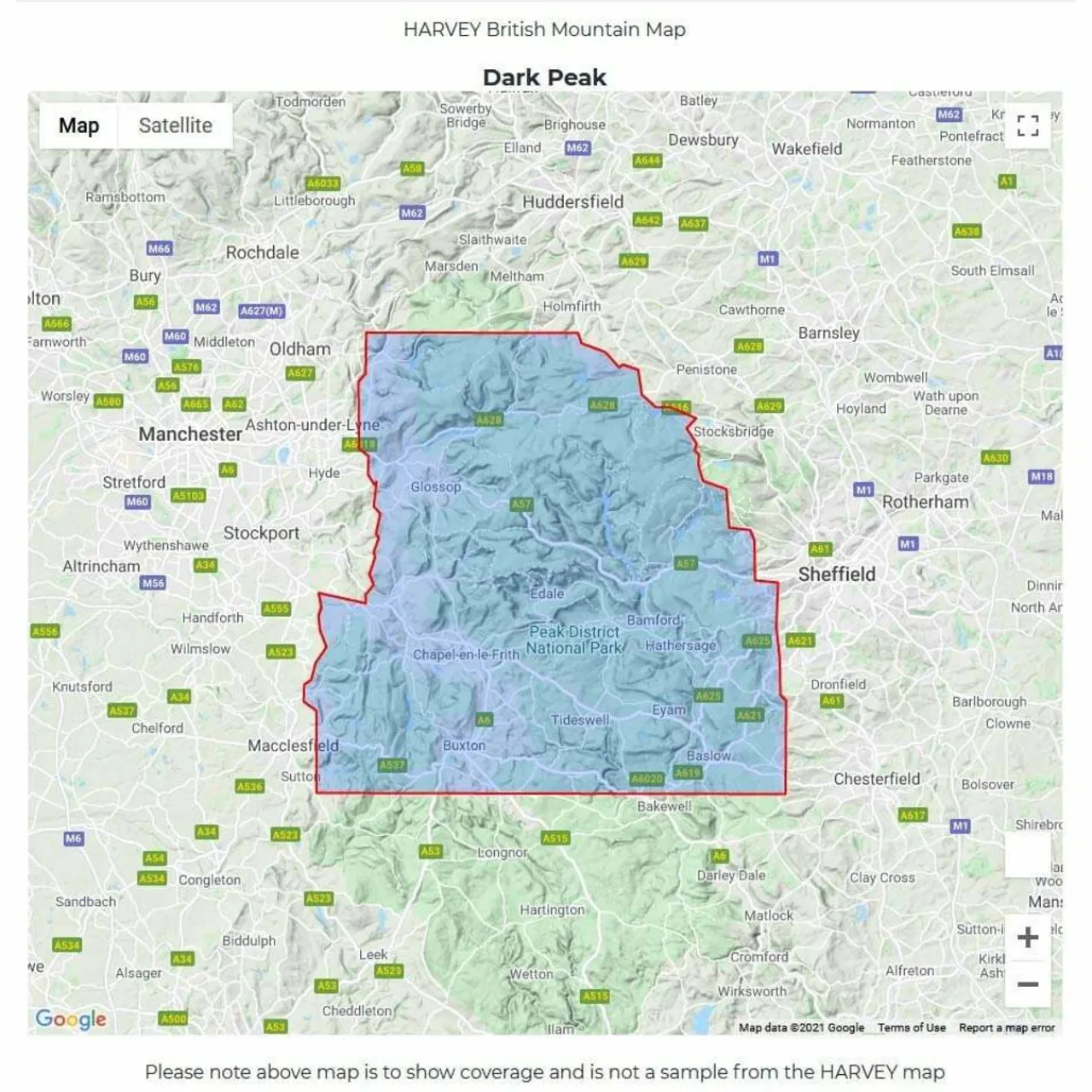 Outlet British Mountain Map - Dark Peak Maps, Guides & Compasses