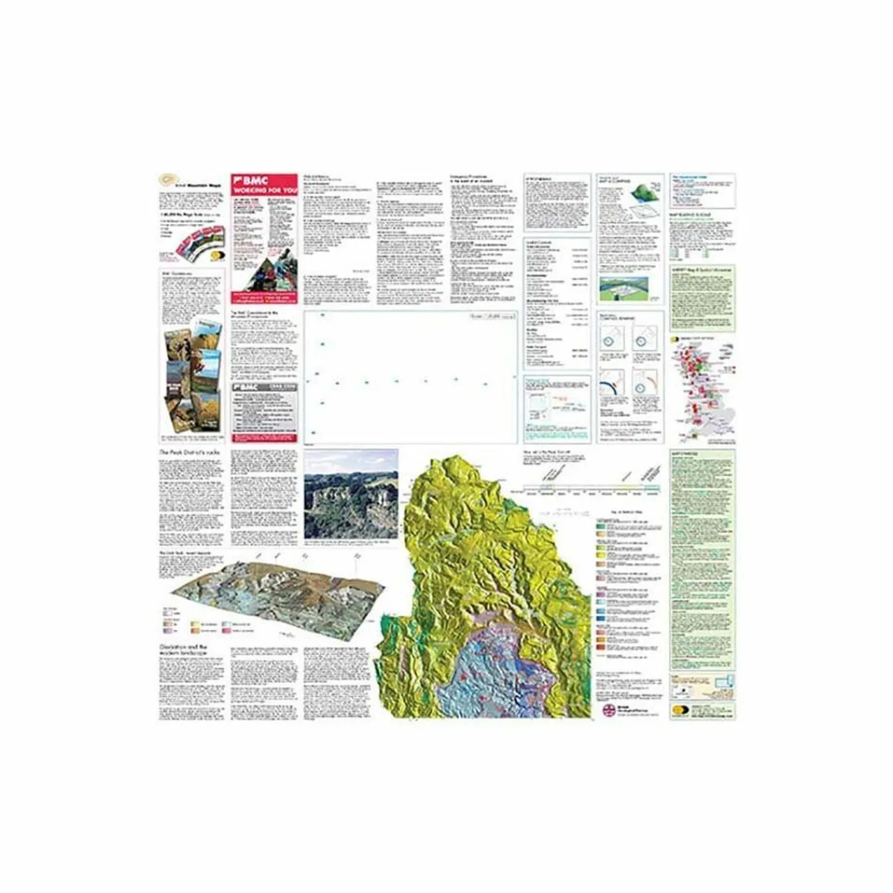 Outlet British Mountain Map - Dark Peak Maps, Guides & Compasses