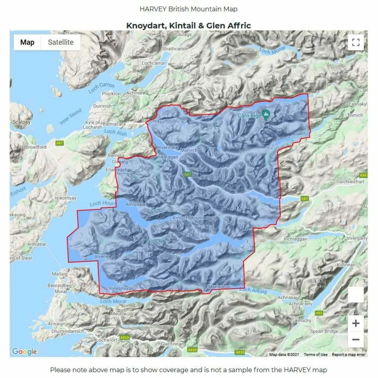 Discount British Mountain Map - Knoydart Maps, Guides & Compasses