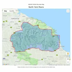 British Mountain Map - North York Moors Maps, Guides & Compasses