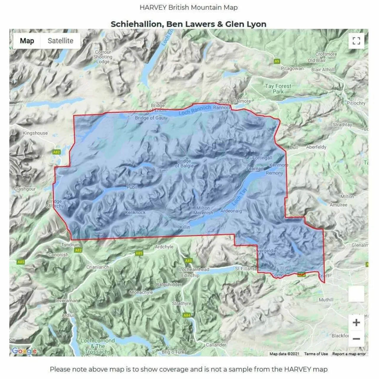 Sale British Mountain Map - Schiehallion Maps, Guides & Compasses