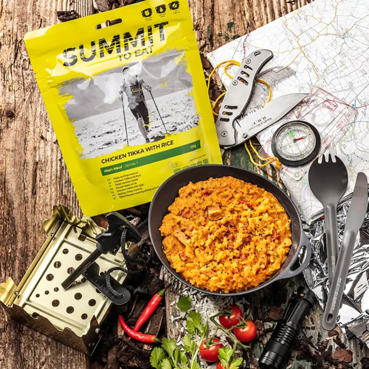 Hot Chicken Tikka with Rice Main Meals