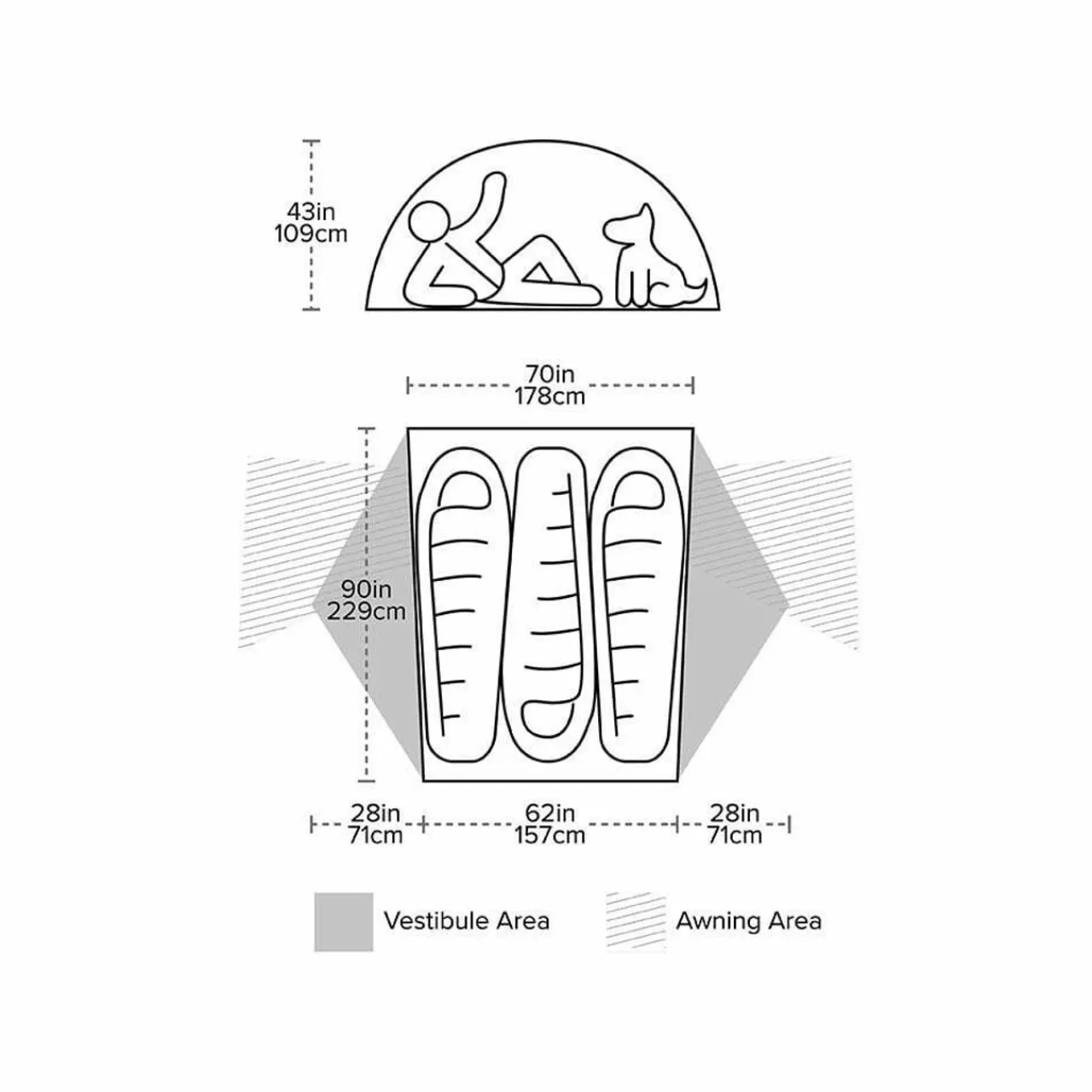 New Copper Spur HV UL3 Bikepacking Tent Bikepacking|Three+ Person Tents