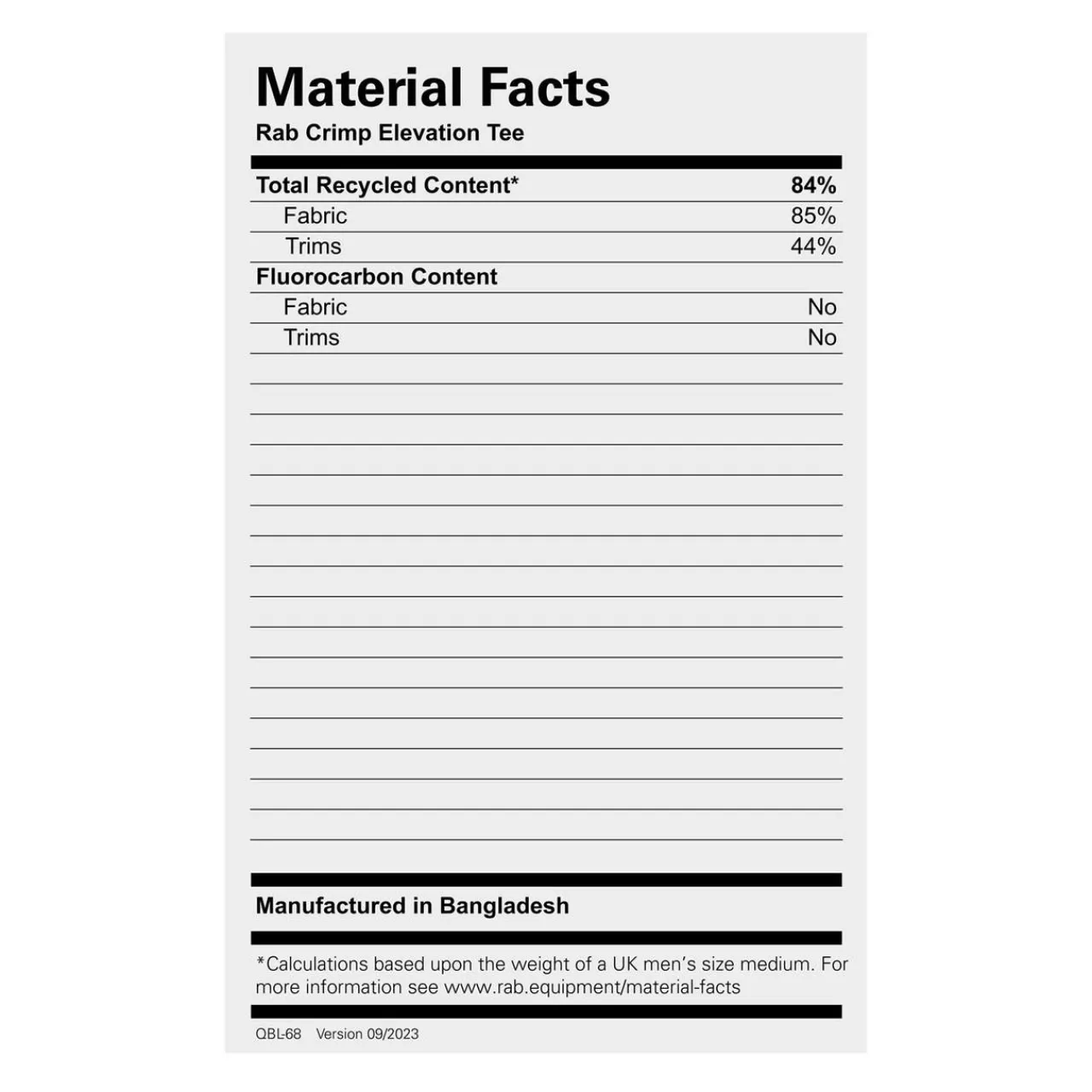 Outlet Crimp Elevation Tee Baselayer - Short Sleeves