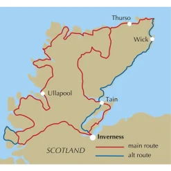 Hot Cycling the North Coast 500 Maps, Guides & Compasses