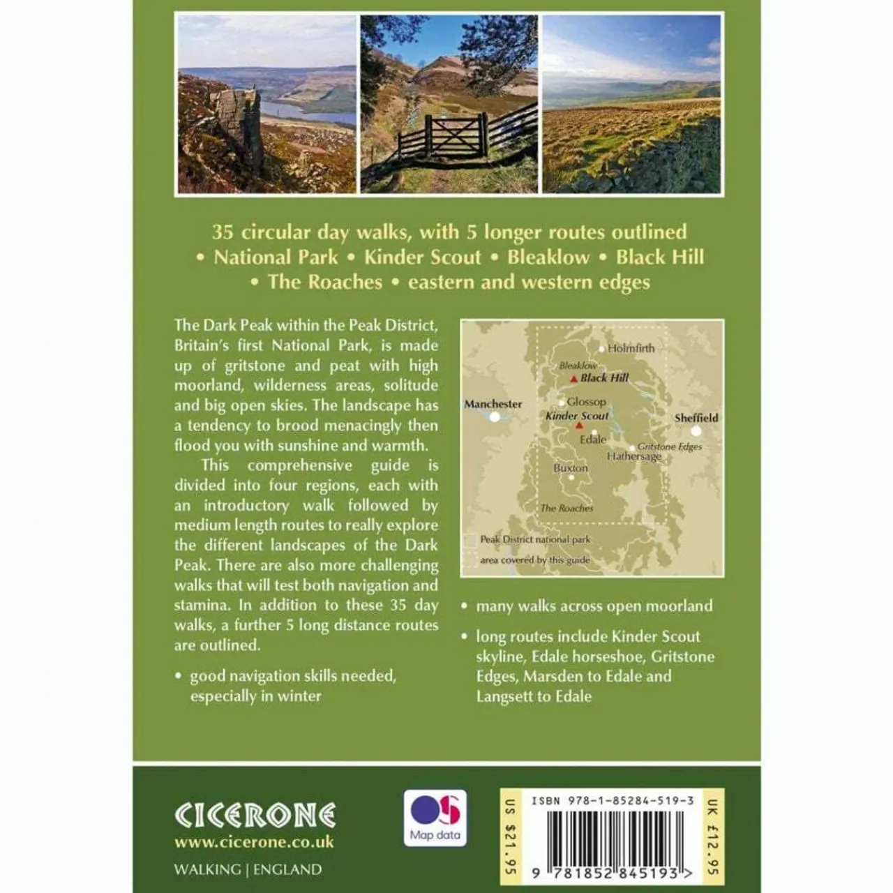 Online Dark Peak Walks Maps, Guides & Compasses