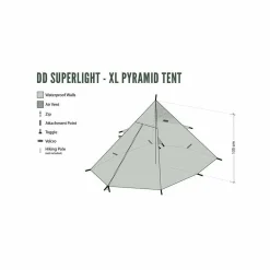 Hot DD Superlight XL Pyramid Tent Tent Accessories|Tarps