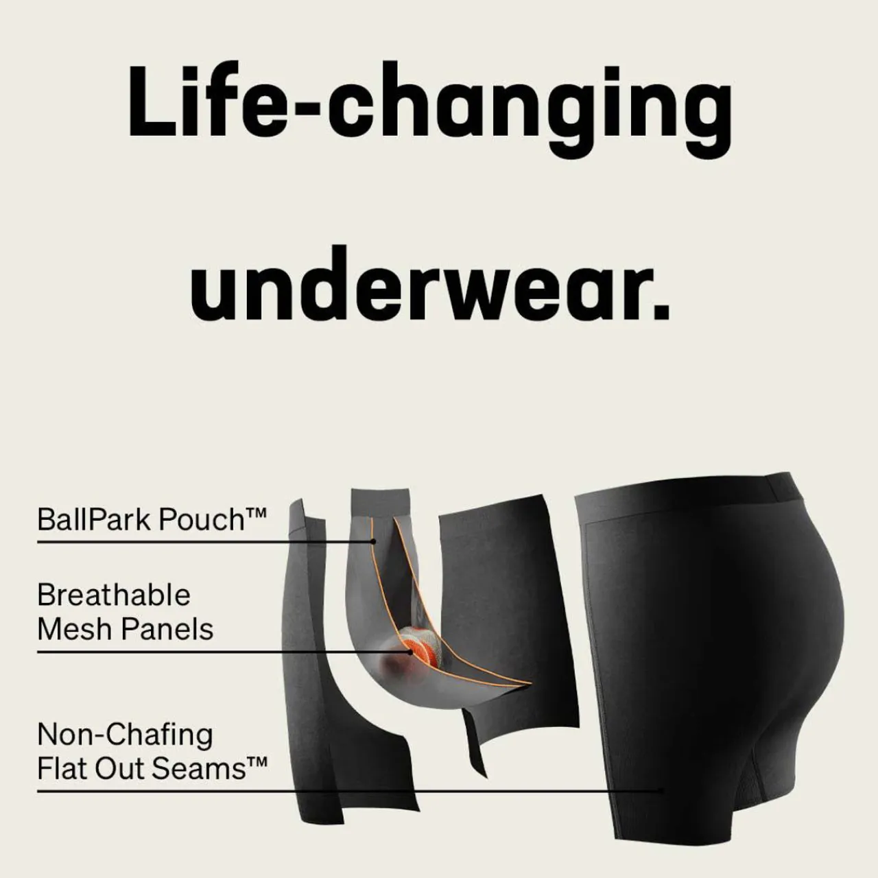 Sale Droptemp Cooling Mesh Boxer Brief Fly Underwear|Underwear