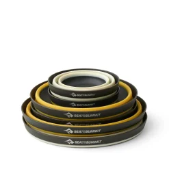 Best Frontier UL Collapsible Dinnerware Set - 6 Piece Cups Mugs Plates & Bowls