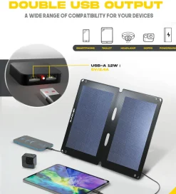 Hot Fusion Flex 12 Portable Solar Power Panel Solar Chargers|Accessories