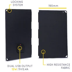 Hot Fusion Flex 12 Portable Solar Power Panel Solar Chargers|Accessories