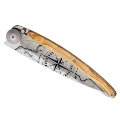 Hot 37g Knife - Olive Wood/Terra Incognita Pocket Knives & Tools