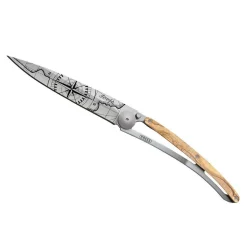 Hot 37g Knife - Olive Wood/Terra Incognita Pocket Knives & Tools