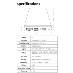 Hot K5 Carbon Fiber 10000mAh Waterproof Powerbank Power Banks|Power Banks