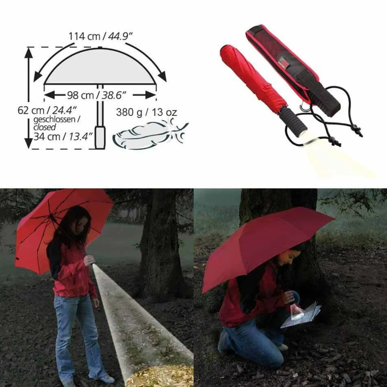 Hot Light Trek Automatic Flashlite Umbrella Accessories|Umbrellas