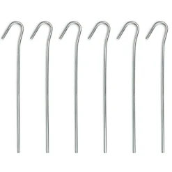 Mild Steel Round Wire Skewers 23cm - 6 Pack Tent Accessories