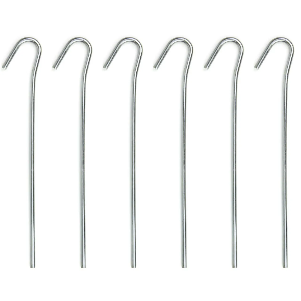 Mild Steel Round Wire Skewers 23cm - 6 Pack Tent Accessories