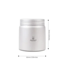 Sale 160ml Titanium Container Tin Case Kitchen Accessories