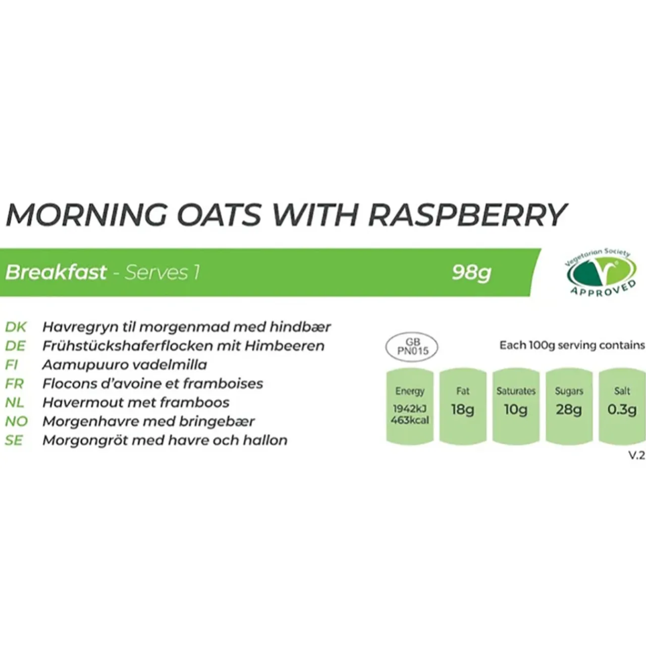 Sale Morning Oats with Raspberry Breakfasts