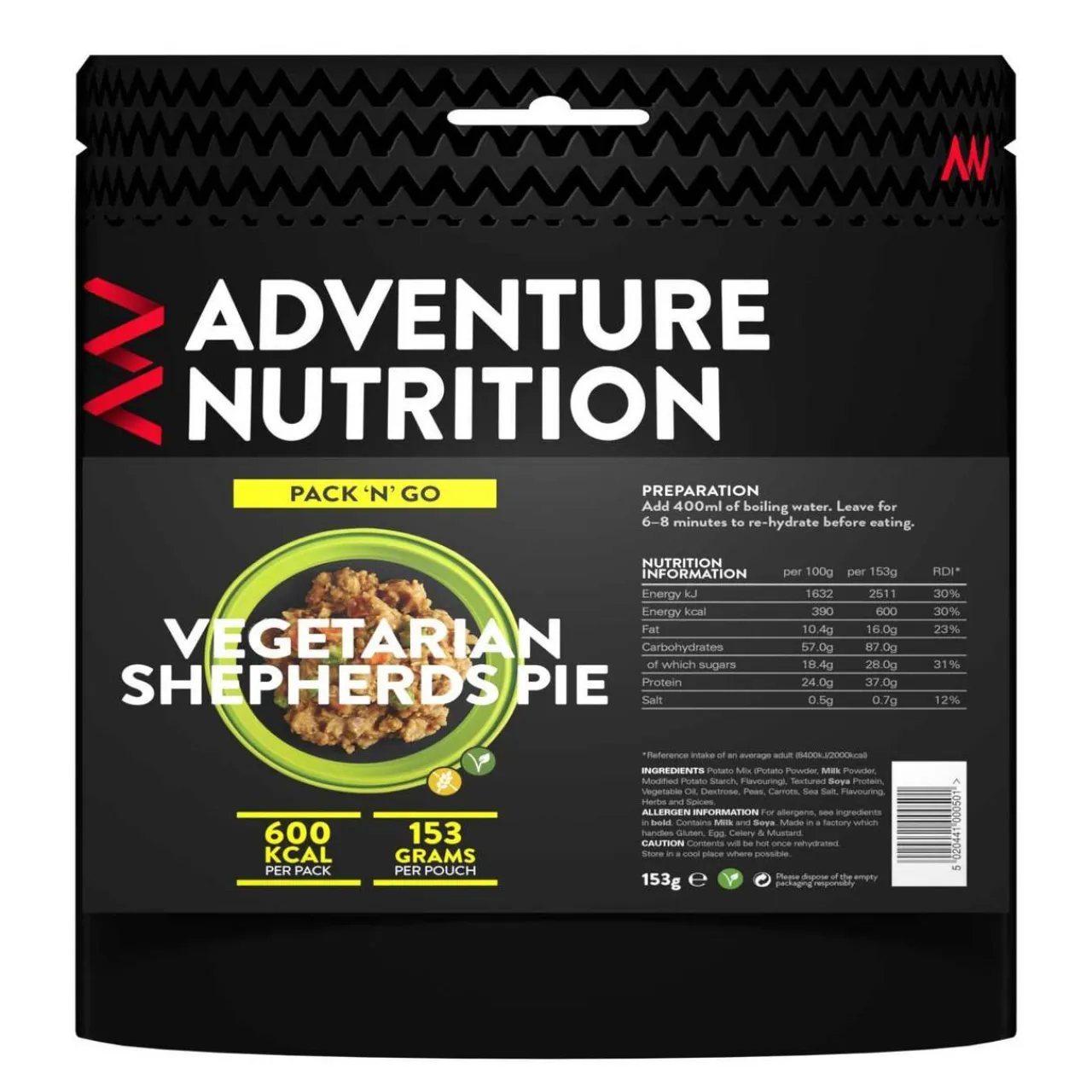 Pack 'N' Go 600 Kcal Vegetarian Shepherds Pie Main Meals