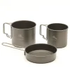 Sale 1-Person Titanium Compact Cookset Pots And Pans