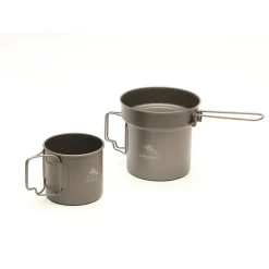 Sale 1-Person Titanium Compact Cookset Pots And Pans