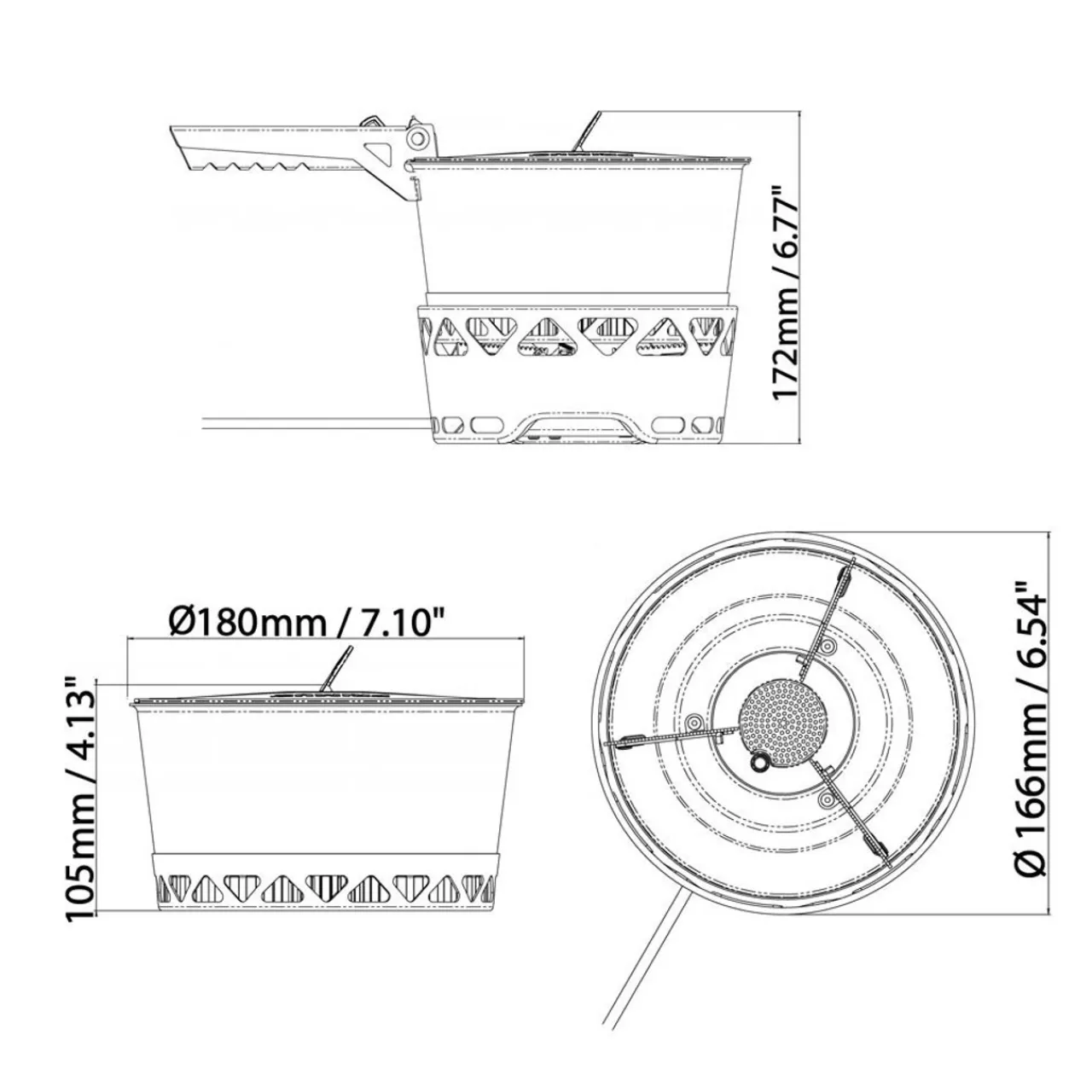 Discount PrimeTech Stove Set 1.3L Gas Stoves