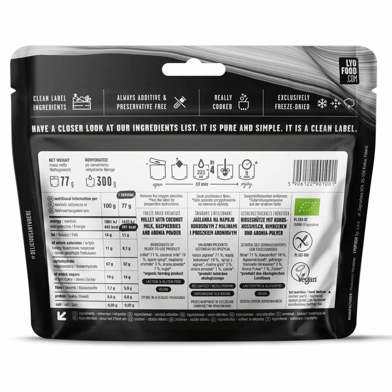 Raspberry Millet Porridge Breakfasts