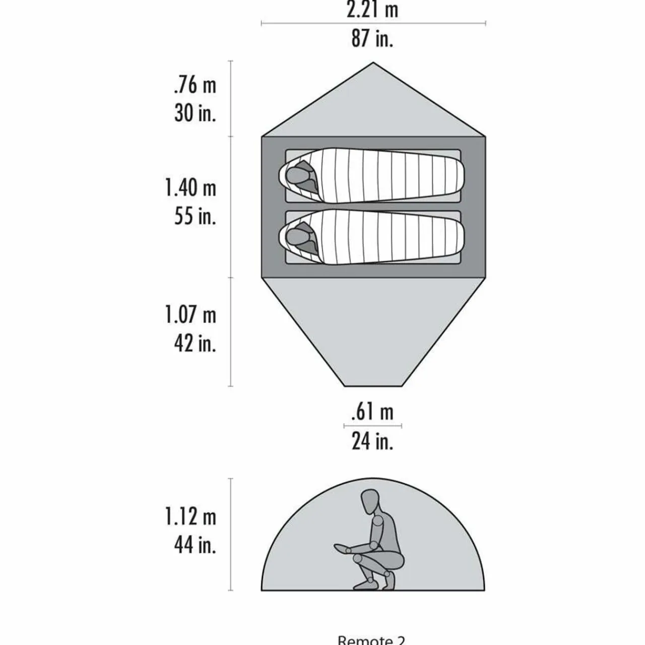 Hot Remote 2 Tent Two Person Tents