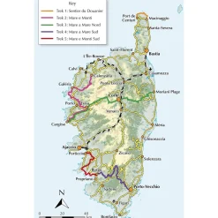 Hot Short Treks on Corsica Maps, Guides & Compasses