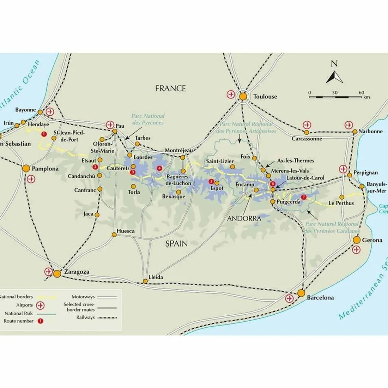 Discount Shorter Treks in the Pyrenees Maps, Guides & Compasses