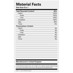 Discount Solar Eco 1 Synthetic Sleeping Bag Synthetic Sleeping Bags