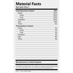 Online Solar Ultra 3 Synthetic Sleeping Bag Synthetic Sleeping Bags