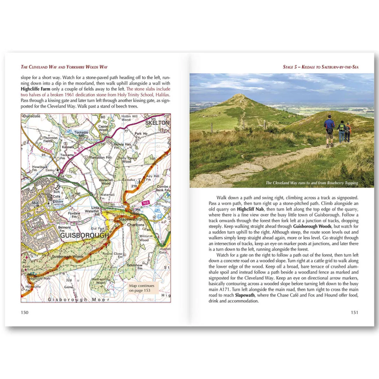 Sale The Cleveland Way and the Yorkshire Wolds Way 2024 Maps, Guides & Compasses
