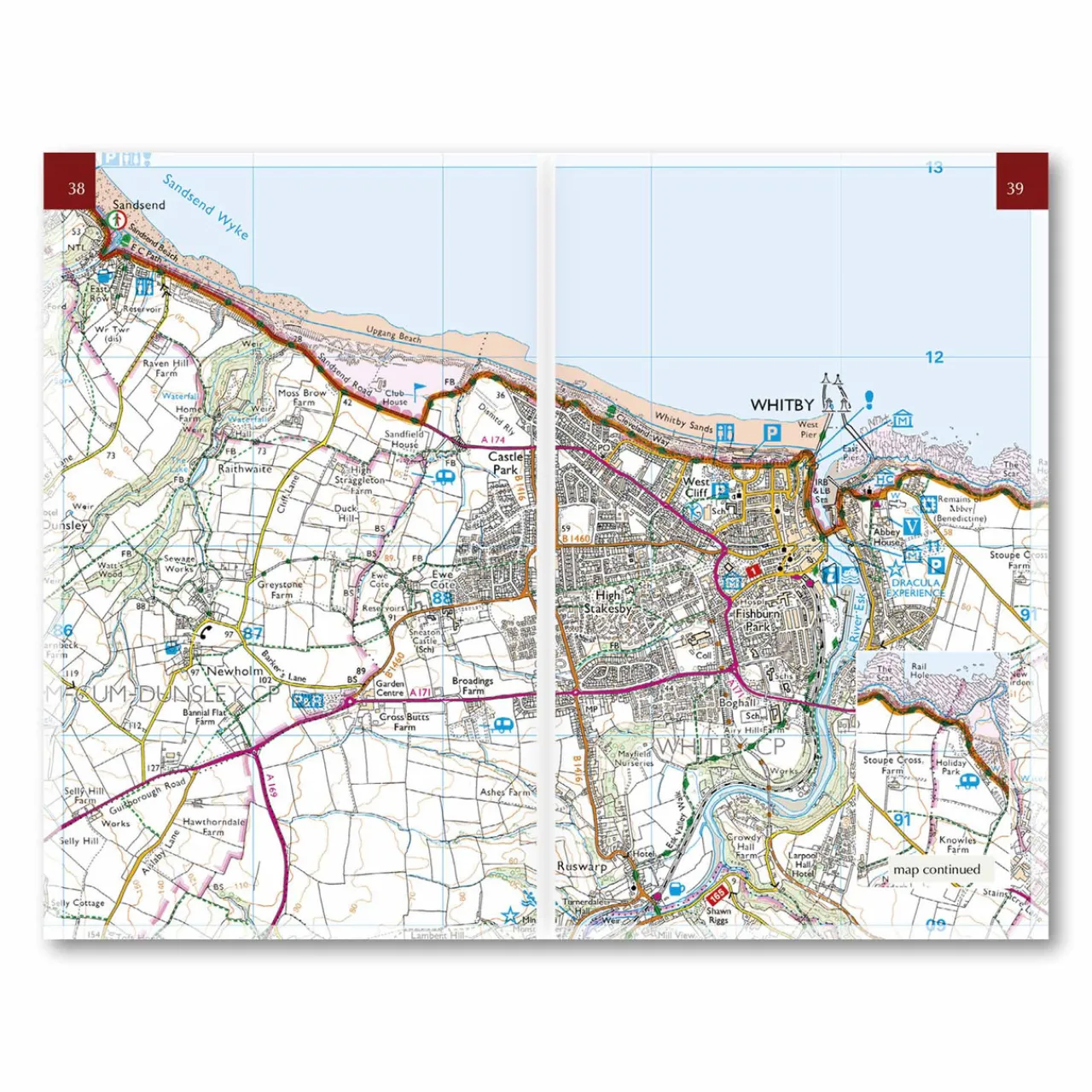 Sale The Cleveland Way and the Yorkshire Wolds Way 2024 Maps, Guides & Compasses