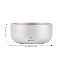 Online Titanium Backcountry Double Wall Bowl - 420ml Cups Mugs Plates & Bowls