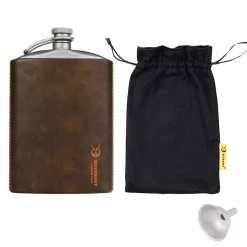Hot Titanium Hip Flask & Funnel 248ml Water Bottles