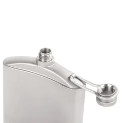 Hot Titanium Hip Flask & Funnel 248ml Water Bottles