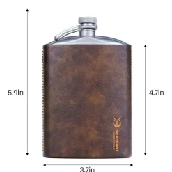Online Titanium Hip Flask & Funnel 220ml Water Bottles