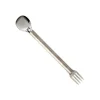 Outlet Titanium Long Handle Fork-N-Spoon Cutlery & Utensils